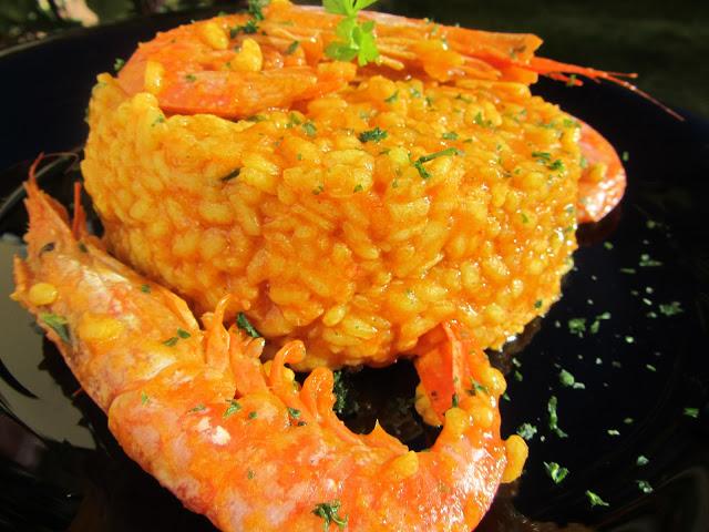 Arroz con gambones