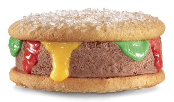 RECETA: prepara tu sandwich de helado hamburguesero.