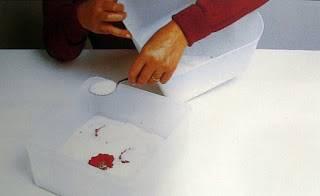 recipiente-cubriendo-flores-con-gel-de-sílice