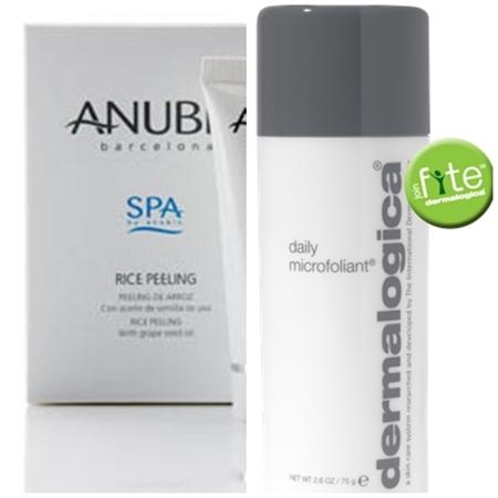 Dos exfoliantes de arroz frente a frente: Dermalogica vs. Anubis