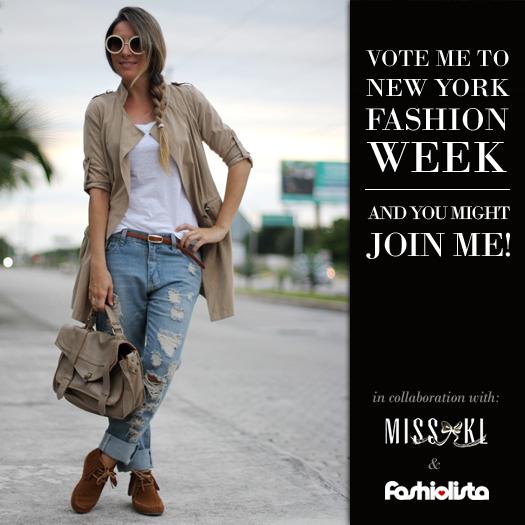 VOY 2ª GRACIAS A VOSOTRAS! AYÚDAME A GANAR Y VENTE A NEW YORK FASHION WEEK CONMIGO!!!