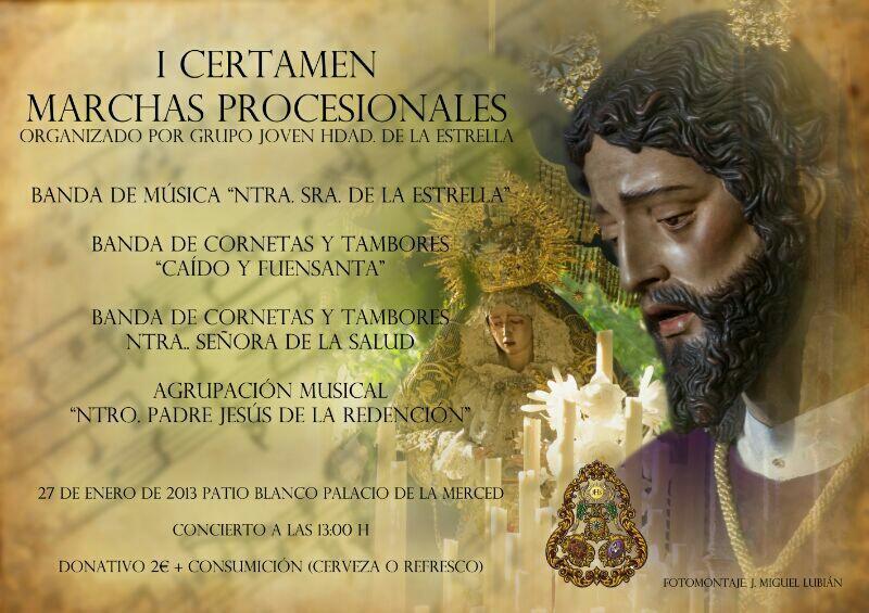 El Grupo Joven de la Estrella organiza un certamen de marchas procesionales