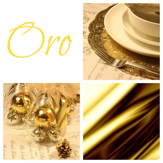 cuatro mesas de navidad: Oro - four Christmas tables: Gold