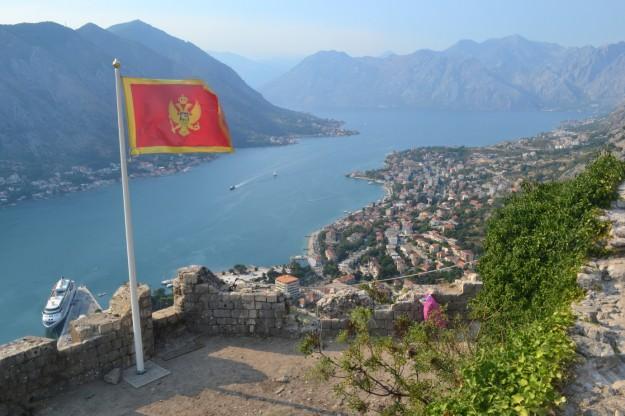 Bahía de Kotor desde lo alto