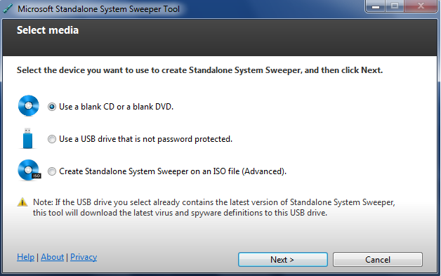 Microsoft Standalone System Sweeper