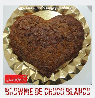 Receta: Brownie de chocolate blanco