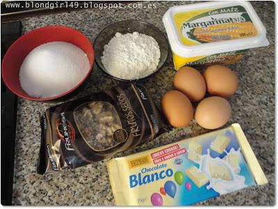Receta: Brownie de chocolate blanco