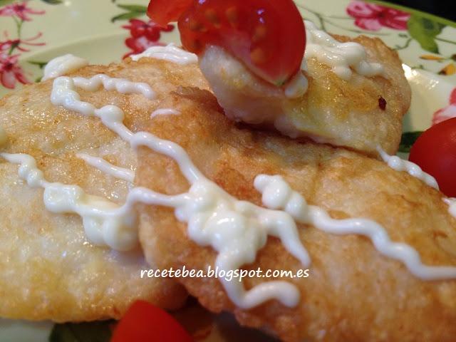 Escalopines de merluza a la romana