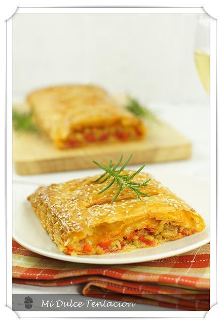 Strudel de Pimientos y Atún