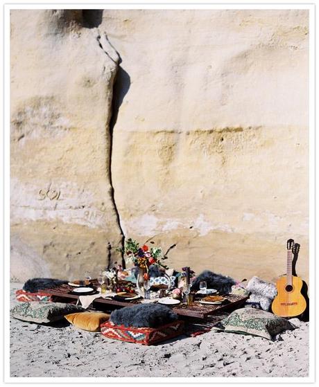 Una boda bohemia en la playa...romanticismo boho