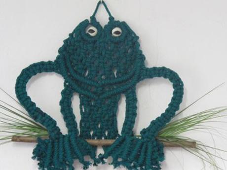 DIY tutorial adorno macrame pared cuerda algodon