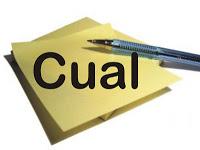 Cual: pronombre relativo e interrogativo