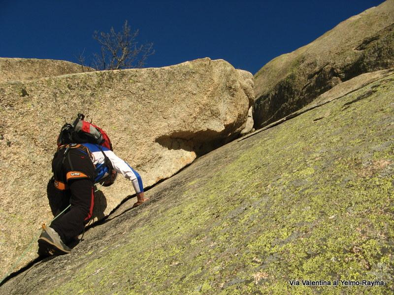 El Yelmo, Vía Valentina (Manzanares El Real) 5-1-13