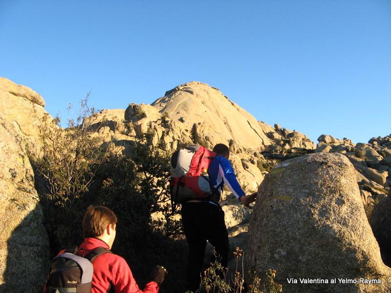El Yelmo, Vía Valentina (Manzanares El Real) 5-1-13