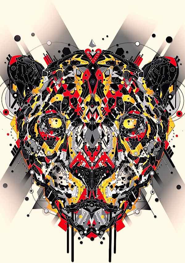 ilustraciones animales tecnológicos