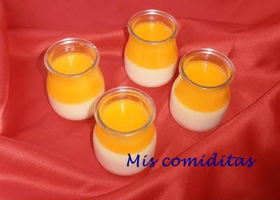 CUAJADA CON GELATINA DE MANGO