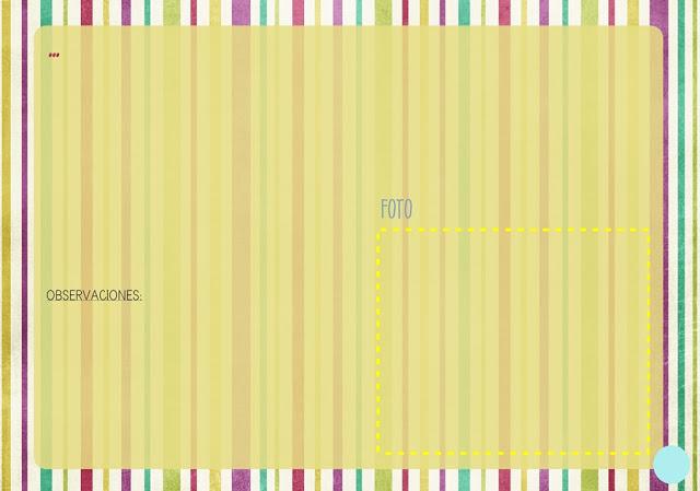 Imprimible: ficha para recetas