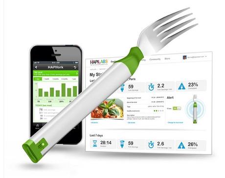 HapiFork enseña a comer despacio Tenedor HapiFork