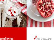 Receta milkshake menta granada