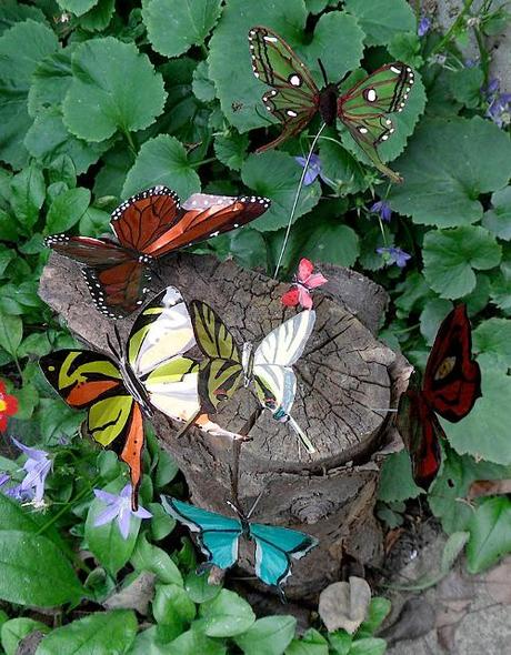 DIY tutorial paso a paso como hacer mariposas plantillas reciclaje