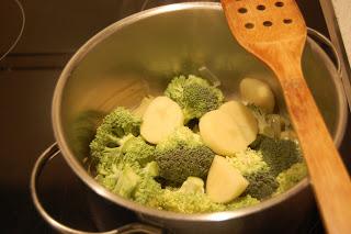 Crema de brócoli y queso Gorgonzola