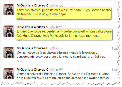 Anuncia supuesta muerte de Chávez cuenta falsa en Twitter