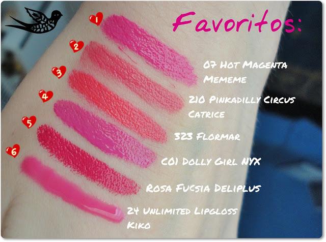 *Mis labiales fucsia preferidos*