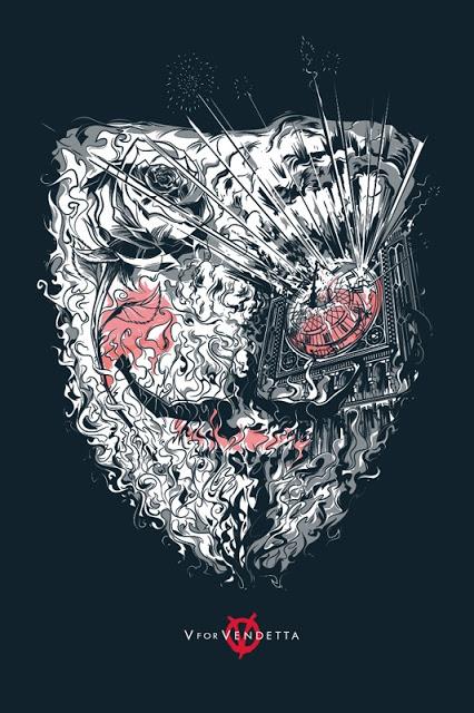 Mondo-póster de 'V de Vendetta'