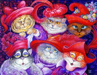 Bill Bell y sus ilustraciones de gatos