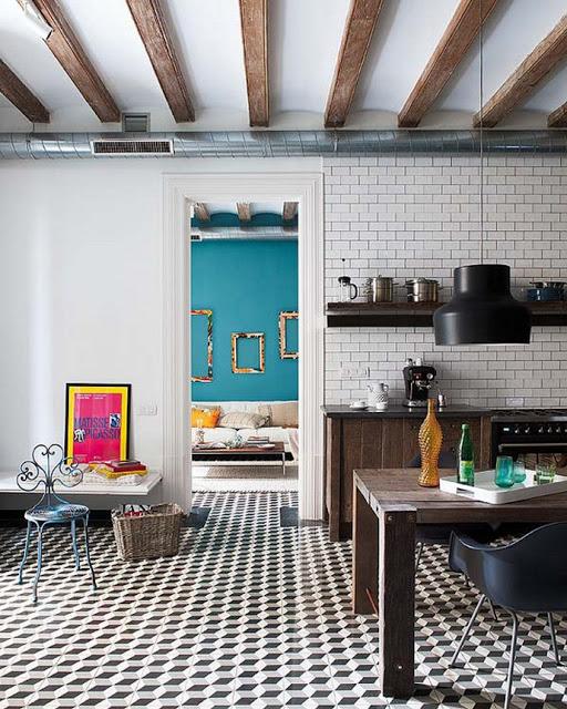 Apartamento retro-moderno en Barcelona