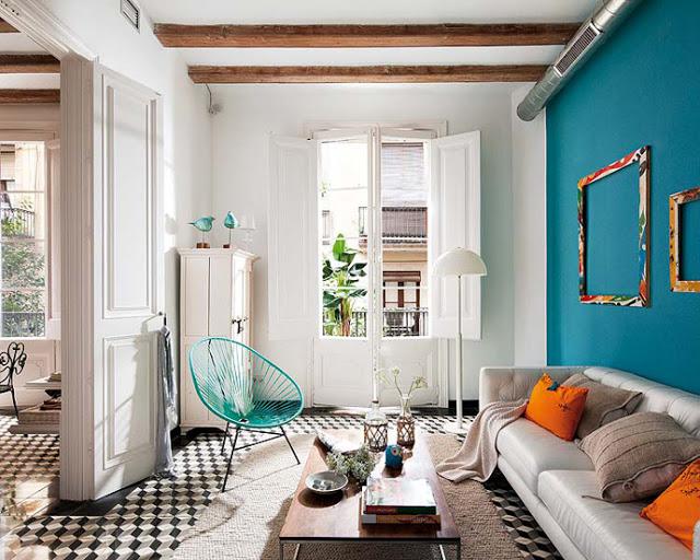 Apartamento retro-moderno en Barcelona