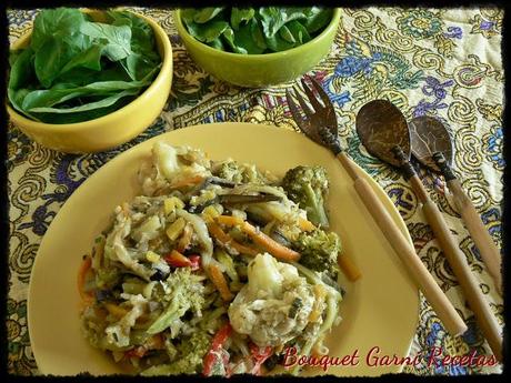 Vegetales salteados al wok