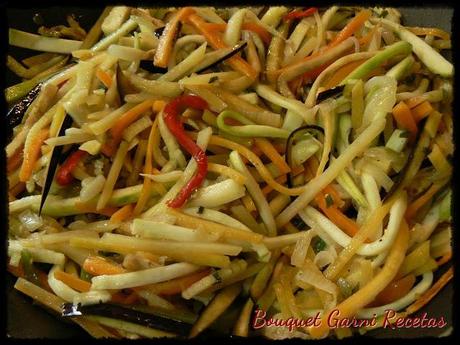Vegetales salteados al wok