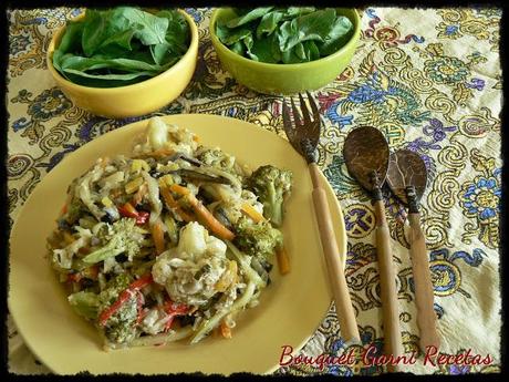 Vegetales salteados al wok