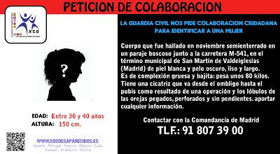 COLABORACIÓN CIUDADANA: IDENTIFICACIÓN CADÁVER