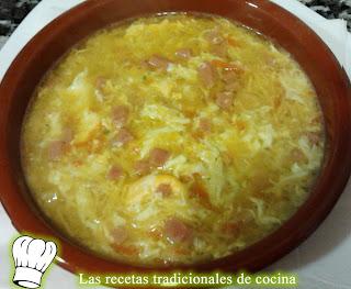 Receta de sopa de fideos a la antigua