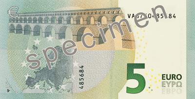 Europa: divulga el BCE nuevo billete de 5 euros