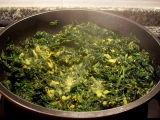 Espinacas a la crema con naranja