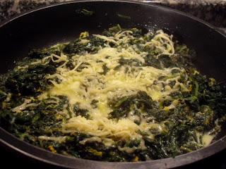 Espinacas a la crema con naranja