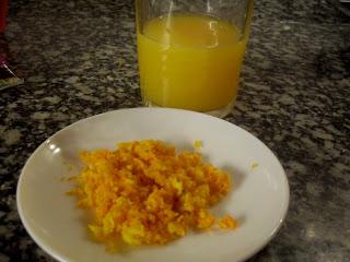 Espinacas a la crema con naranja