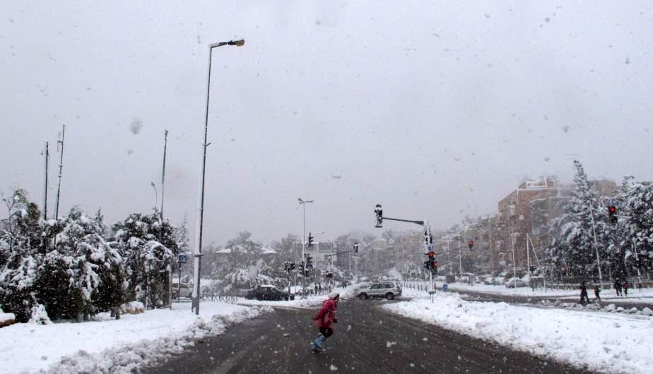 nieve en Jerusalén