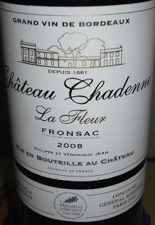 La Fleur 2008, de Château Chadenne