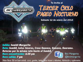 Bicimargarita activada en enero y febrero