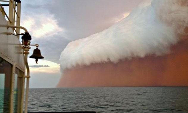 tsunami de polvo rojo en Australia