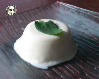 Postres: Panna cotta de jengibre y menta
