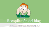 Resumen entradas leídas 2.012 blog