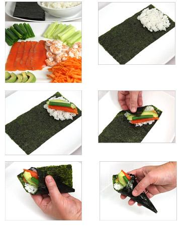 Preparacion del tameki sushi