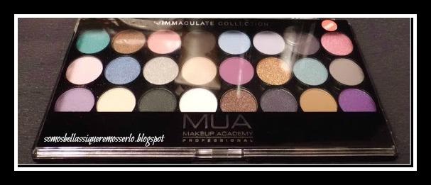 Look de ojos en tonos violeta y lilas de la paleta 24 colores de MUA