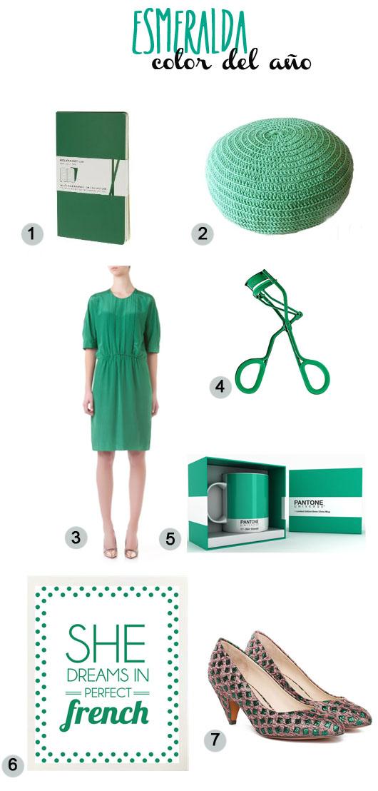 Emerald colour of the year