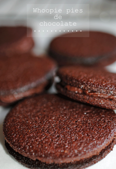 Whoopie pies de chocolate